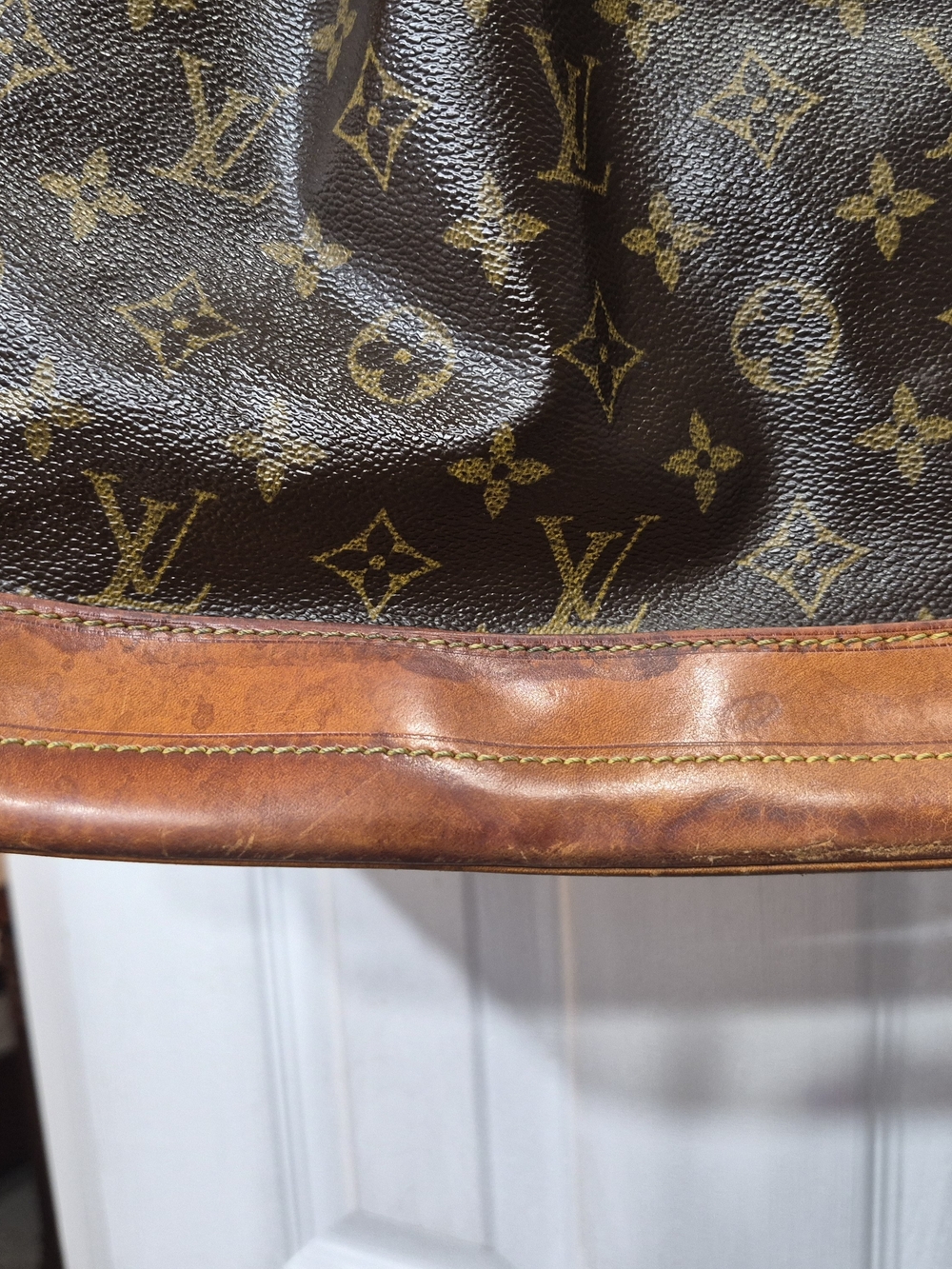 Louis Vuitton Brown Monogram Canvas Drawstring Bucket Bag - Picture 5 of 8